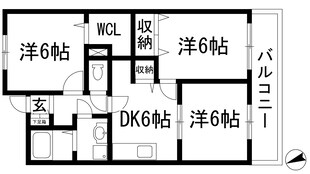 リアンシャンティ雲雀ヶ丘の物件間取画像